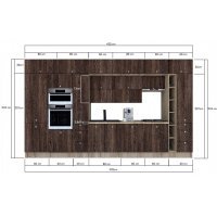 Bucatarie ZONE B 420 FRONT PAL K002 / decor 7648